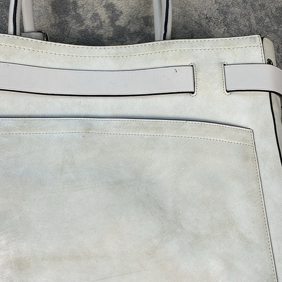Reed Krakoff Large Boxer Tote Bag Purse White Leather Travel Business - Picture 7 of 16